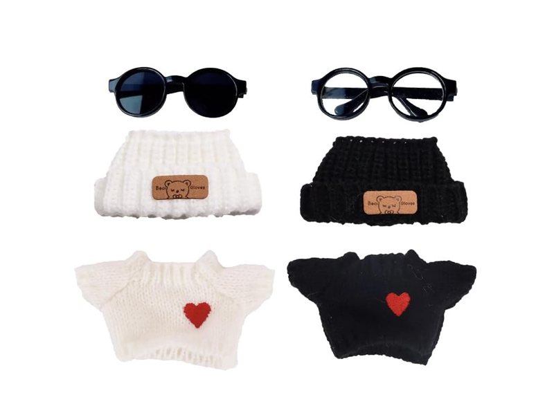 Clothes for 17cm Doll Accessories,Outfits for Labubu,2 Sets No Doll