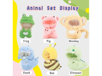 Clothes for Doll 17cm, for Doll Dress up Animal Style Outfits (NO Doll)