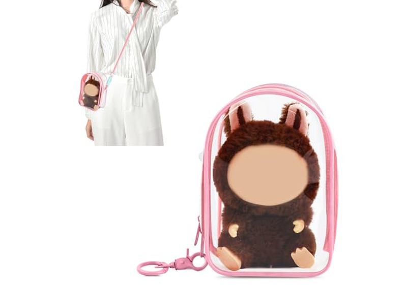 Crossbody Doll Storage Bag, Protective Case for Plush Doll