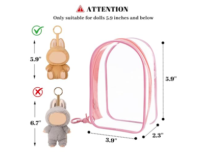 Crossbody Doll Storage Bag, Protective Case for Plush Doll