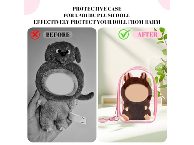Crossbody Doll Storage Bag, Protective Case for Plush Doll