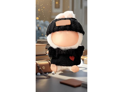 Doll Clothes Compatible with Labubu 2 Set Outfits(4 Pieces)