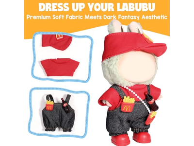For Labubu Outfits,Clothes Set for 17cm Lububu Doll
