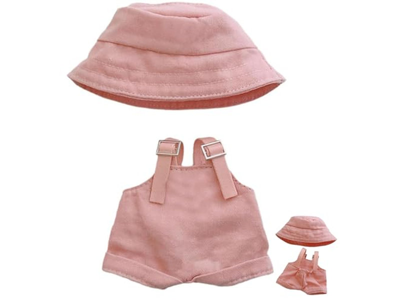 Handcrafted Crochet 2-Piece Clothes Set, Doll Clothes for LABUBU 17CM Dolls(NO Doll)